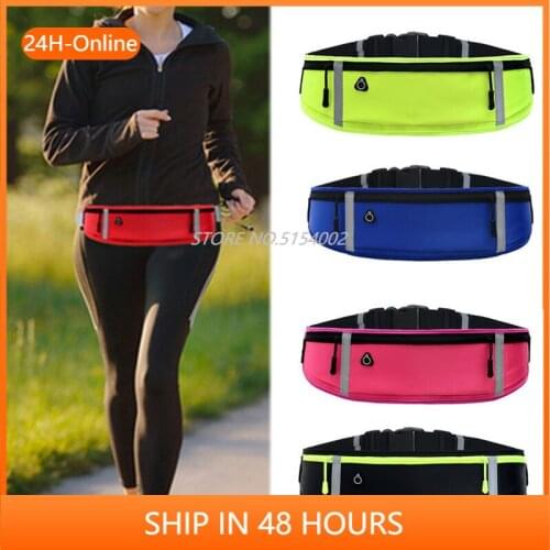 Unisex Ultra-thin Pocket Waist Belt Bag Man Women Waterproof Lycra Portable Outdoor Sports Small Fanny Pack Bum Hip Bag