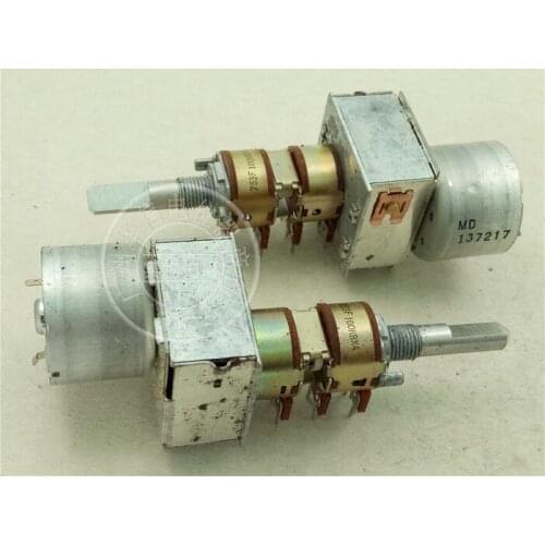 [VK] Taiwanese RK16314MG 16-type quadruple with motor potentiometer B100K x4 handle thread length 25MMF switch