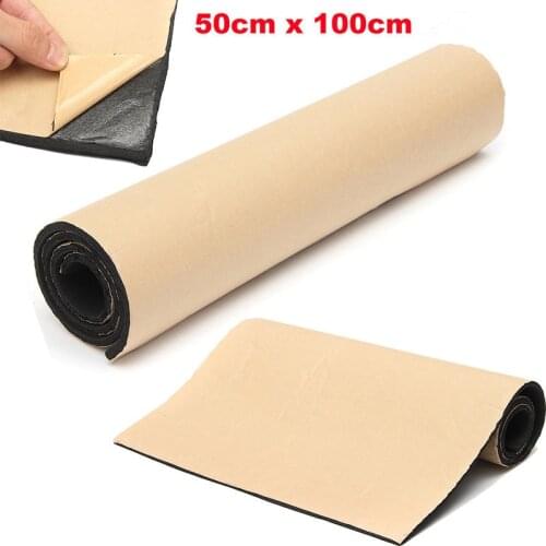 1 Roll 8mm Car Acoustic Foam Rubber Sound Insulation Mat Car Speakers Soundproofing Vibration Isolation 50x100cm