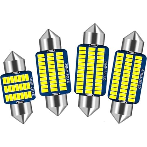 1 PCS C5W C10W LED Bulb Canbus No error Festoon 31mm 36mm 39mm 41mm For Car Interior Dome Reading Light License Plate Lamp 12V