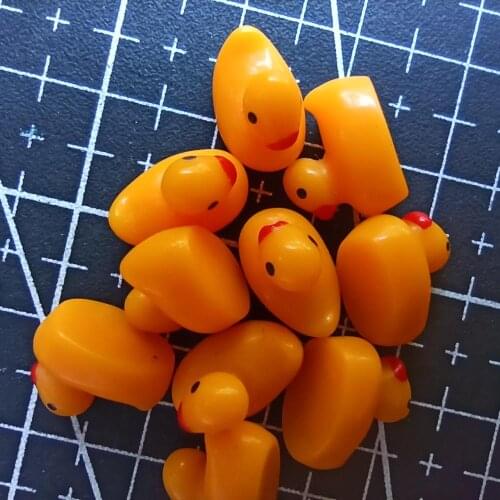 1pcs/lot resin solid orange duck cartoon 11mm fairy garden gnome moss terrarium decor crafts bonsai home DIY A112-13