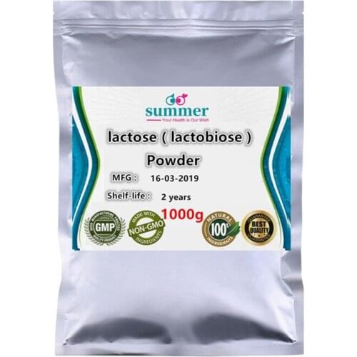 1000g lactose,milk sugar, lactin, lactobiose powder for being used as fermented milk,decomposed into galactose and glucose