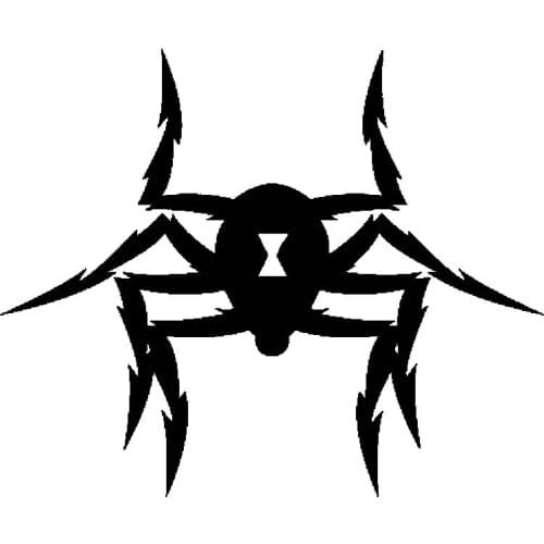 15CM*12.4CM Spider Venom Vinyl Decal Car Sticker Black/Silver C19-0220