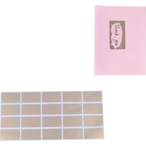 20pcs 23*42mm High Quality Blank For Secret Code Cover Home Game child or Wedding gold or silver Scratch Off Sticker
