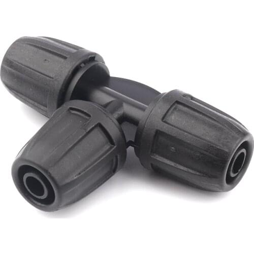 3pcs 8/11 9/12mm Drip Irrigation Hose Connectors Gardening Water Equal Tee Connector Watering System Pipe Quick Joints Splitters