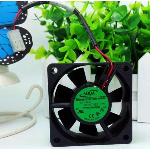 ADDA AD0612MX-A70GL DC 12V 0.14A 60*60*25MM 6025 6*6CM 6cm 60mm HYPRO bearing cooling fan