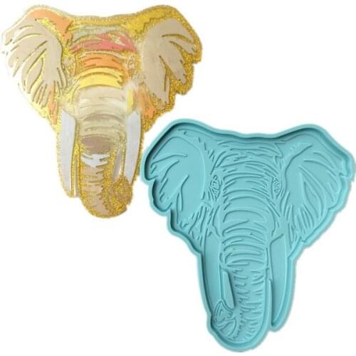 Large Size Elephant Tray Resin Molds Animal Style Coaster Resin Molds DIY Epoxy Resin Jewelry Home Decoration