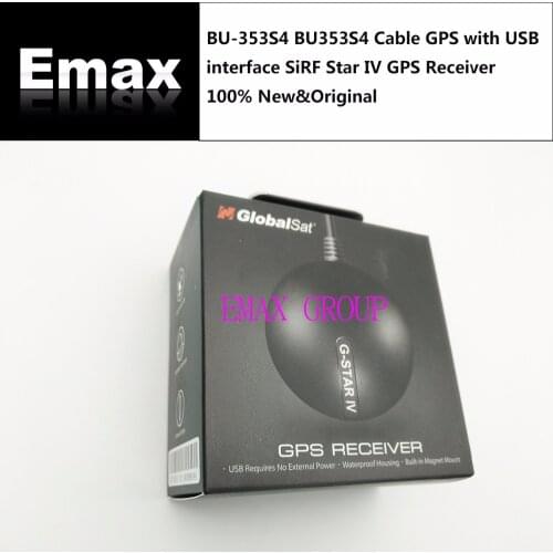 BU-353S4 BU353S4 Cable GPS with USB interface SiRF Star IV GPS Receiver 100% New Original Guniune Free Ship JINYUSHI STOCK