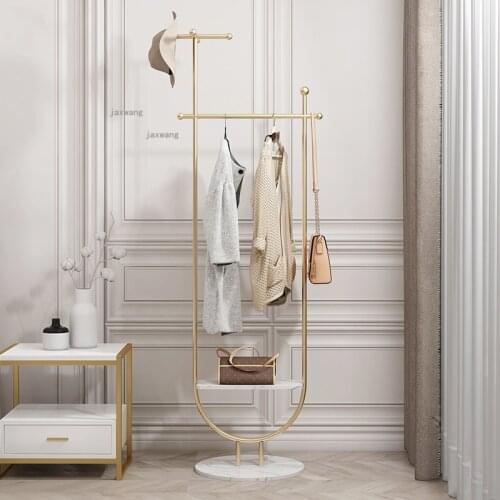 Designer Cloakroom Small Apartment Clothing Racks Simple Modern Bedroom Hotel Floor Hanger Creative Bathroom Furniture Coat Rack