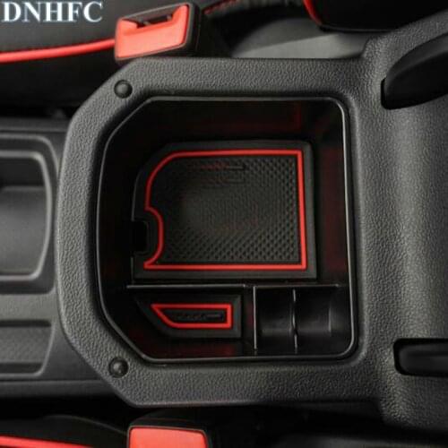 DNHFC Car styling Glove box for car central storage box locker box For Volkswagen T-ROC T ROC LHD 2018 Accessories