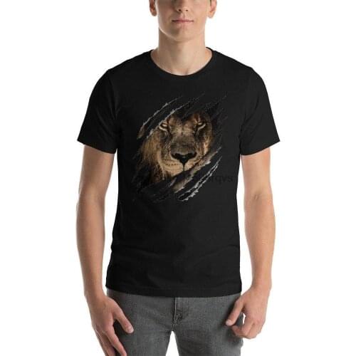 Lion Inside Me Big Cat Animal Lover Vintage Ripped Style T Shirt