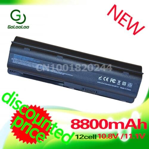 Golooloo 8800MaH 11.1V battery for HP PAVILION DM4 DV3 DV6 DV5 DV7 G32 G62 G42 G6 G7 CQ32 CQ42 CQ43 CQ56 CQ57 MU06 593553-001