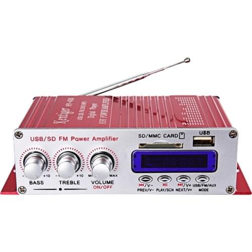 Kentiger Hy-400 Hi-Fi Car Stereo Amplifier Radio Mp3 Speaker With Fm Lcd Display Power Player For Auto Motorcycle Remote Control