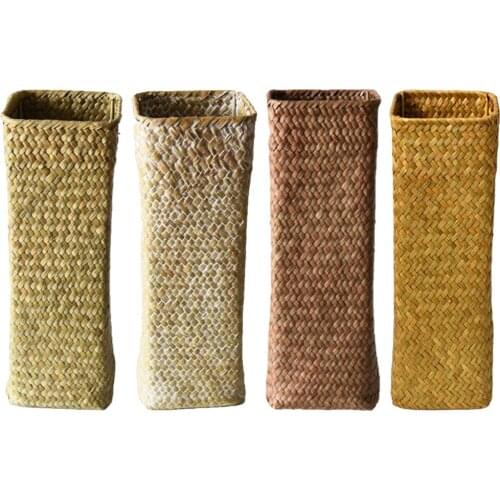 Seagrass Baskets Hand Woven Seaweed Vase Basket Indoor Outdoor Storage Flower Container Modern Home Decor Garden Plant Basket