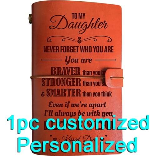 Engraved Leather journal personalized graduation gifts for BJ066 Customized Notebook A5 Dropshipping Supplier US Store Diary