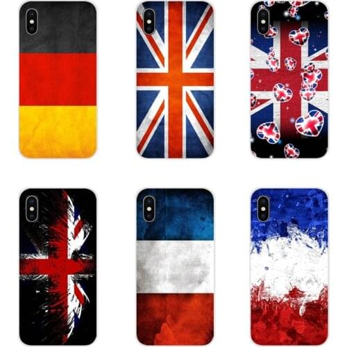 Mobile Phone Shell Cases For Samsung Galaxy J1 J2 J3 J4 J5 J6 J7 J8 Plus 2018 Prime 2015 2016 2017 England UK France German Flag