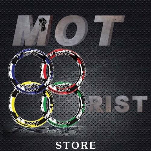 A set of 4pcs Thick Edge Outer Rim reflective Sticker Stripe Wheel Decals Fit for KAWASAKI ZX-6R zx6r