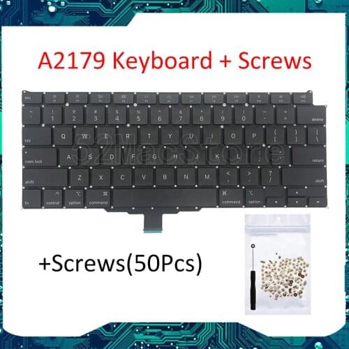 New A2179 Keyboard EU UK US English FR French SP Spanish DE German Italian Danish for MacBook Air Retina 13" A2179 2020 Year