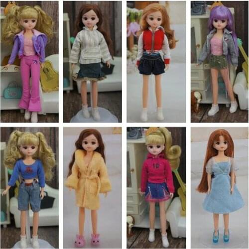 NEW 1/6 Doll Accessories Azone LIicca Fashion Outfit Tops Trousers Skirt Blyth Clothes Dress For Dolls