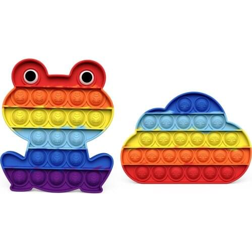 Fidget Toys Pack Antistress New Push Bubble Rainbow Adult Stress Reliever Toy For Hands Squishy Reliver Stress For Kids