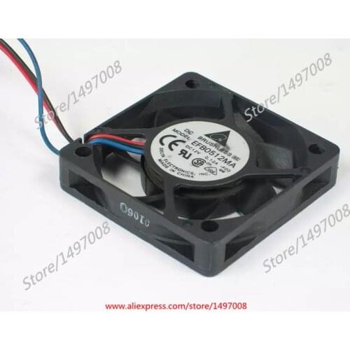 Delta Electronics EFB0512MA F00 DC 12V 0.12A 50X50X10mm Server Cooling Fan