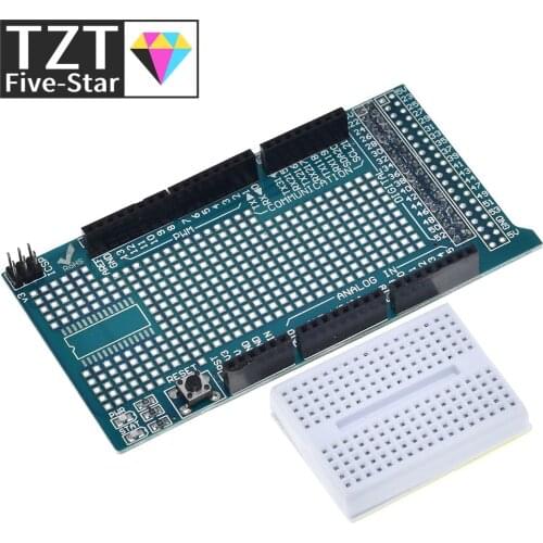 MEGA 2560 R3 Proto Prototype Shield V3.0 Expansion Development Board + Mini PCB Breadboard 170 Tie Points for arduino DIY