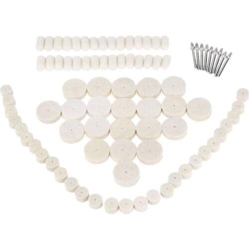 88Pcs s Wool Polishing Wheel Buffing Pad for Metal Surface Buffing Polishing Grinding for Rotary Tools Dremel Accessorie