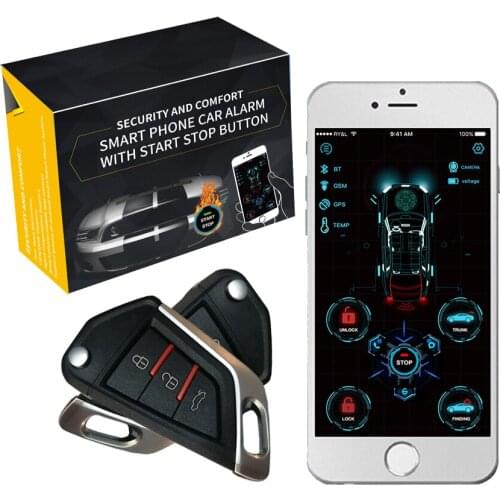 Drop Shipping KOL China Cardot Best 4G Gps Gsm Smart Keyless Entry Pke Remote Starter Engine Start Stop Car Alarms