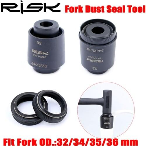 Risk 4 in 1 front fork dust seal tool engineering plastic fit front fork lnner tube OD.:32/34 /35/36mm