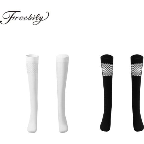 Sexy Fishnet Stocking Womens Fish Net Patchwork Velvet Leg Socks Thigh High Knee Socks Girls Summer Thin Long Stockings