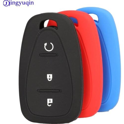 Jingyuqin 3B Remote Car Key Silicone Cover Case For Chevrolet Cruze Spark Camaro Volt Bolt Trax Malibu Holder Styling