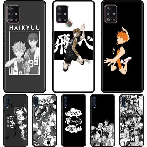 Anime Hinata Haikyuu Silicone Phone Case For Samsung Galaxy A51 A21s A71 A12 A31 A52 A41 A32 5G A02s A11 A02 Shockproof Cover
