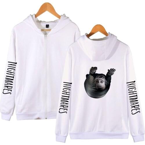 Game Little Nightmares Coat Zip Sweatshirt Hoodie Men Women Hoodies Printed Little Nightmares Six Jackes Cotton Outwear