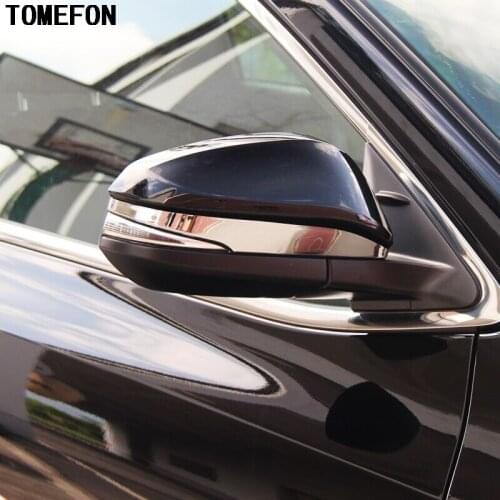 TOMEFON For Toyota Highlander Kluger XU50 2014 2015 ABS Chrome Rear view Side Door Mirror Cover Trim Molding Exterior Decoration