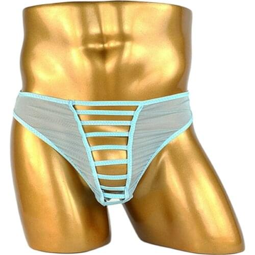 Male panties sexy thong cutout full jj transparent temptation tight fitting male men sexy underwear penis sheath men sexy tangas