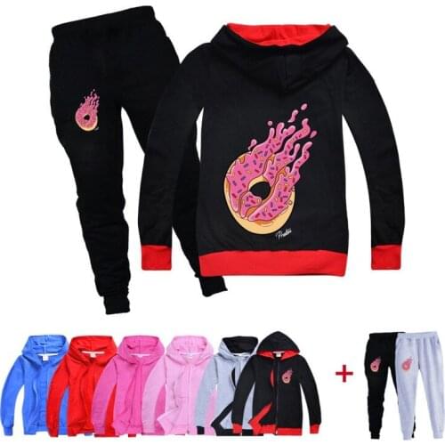 Spring and autumn PRESTONPLAYZ fashion trend childrens clothing boys and girls jacket casual trousers sports home suit