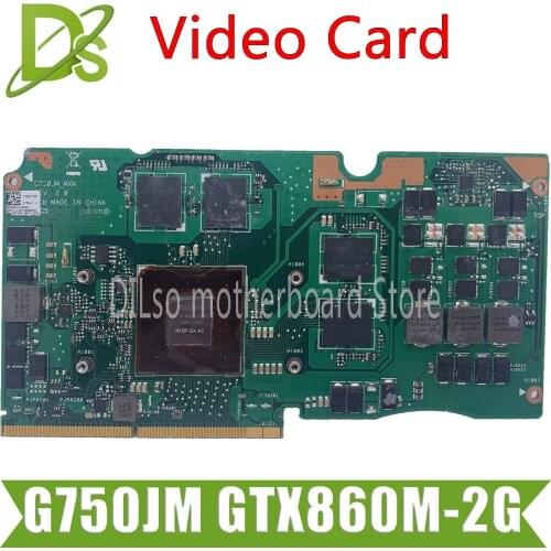 KEFU G750J VGA For ASUS G750JM Laptop Graphics card N15P-GX-A2 GTX860M-2G Test original