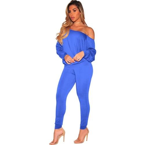Women Casual Two Piece Sets Long Sleeve Long Pants Patchwork Color Solid 6 Colors 2019 Winter