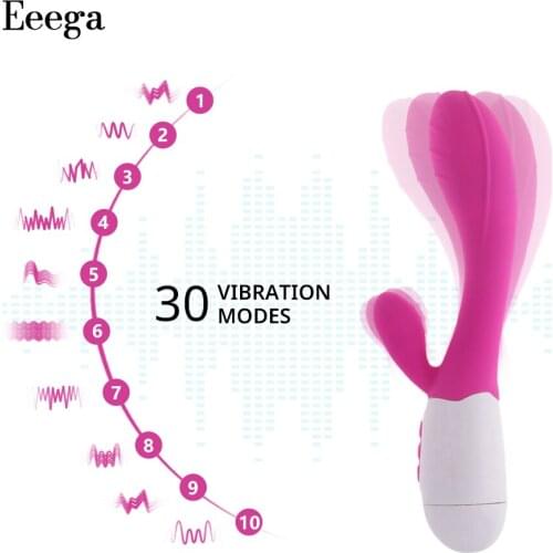 Dildo Rabbit Vibrator for Women Silicone Waterproof Soft Female Vagina Clitoris Stimulator Massager Sex Toys For Women