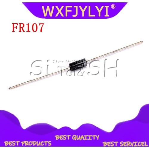100PCS Rectifier Diode FR107 1A 100 0V DO-41 fr107