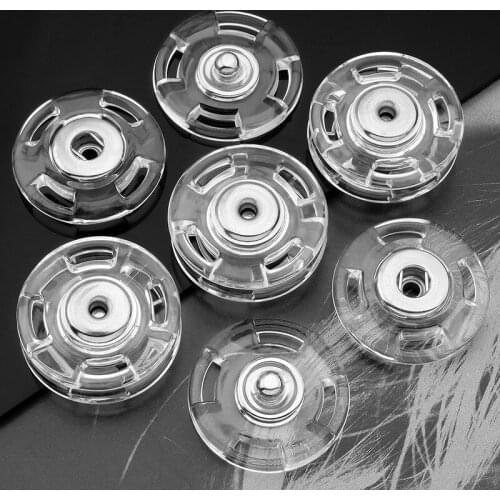 100pcs High-end Transparent Coat Sweater Button Coat Snap Buckle Invisible Dark Buttons Accessories Wholesale