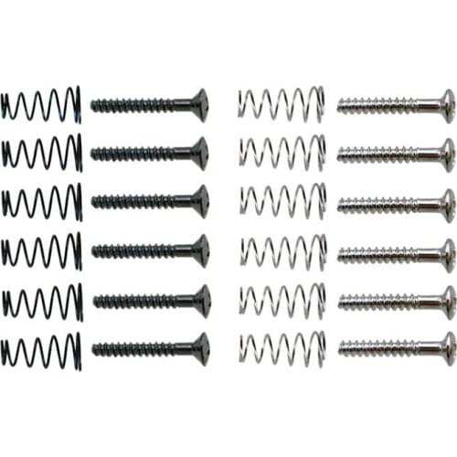 12 Pieces Single Coil Humbucker Pickup Springs Screws for Electric Guitar Replacement