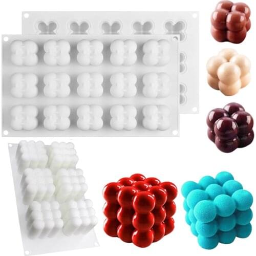 3D Multifunction Irregular Silicone Aromatherapy Candle Mould DIY Handmade Soy Wax Mold Soap Form Crafts Candle Making Supplies
