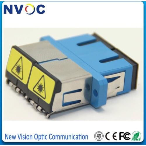 5Pcs/Lot,SC UPC APC Simplex Metal Cover Shutter Fiber Optic Adapter,SC SM MM OM3 Shuttered Fiber Optical Coupler