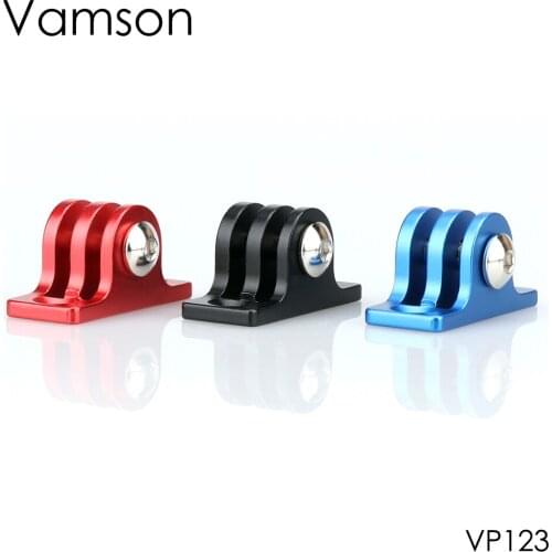 Vamson Accessories for GoPro Hero 6 5 4 CNC Aluminum Alloy Tripod Adapter Mount for Xiaomi Yi 4K for SJCAM for Eken Camera VP123