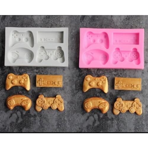 Game console keyboard button fondant silicone mold soft pottery clay epoxy DIY production modeling tool