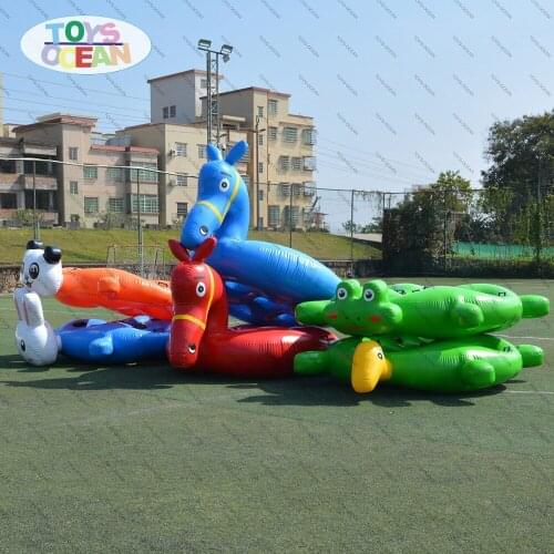 Interative inflatable team trainning sport game