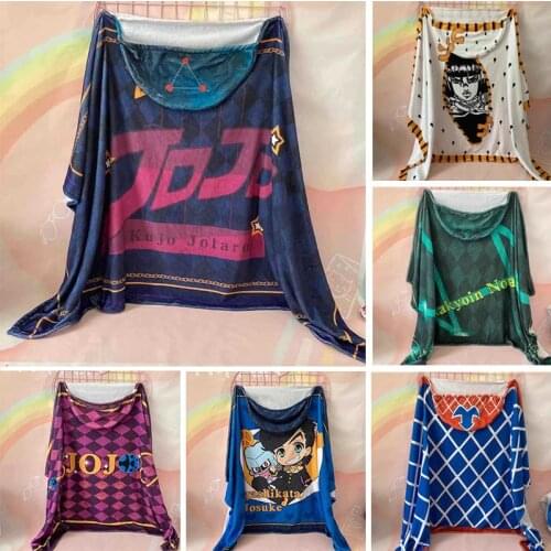 JoJo Bizarre Adventure Cloak Cosplay Costume Plush Blanket