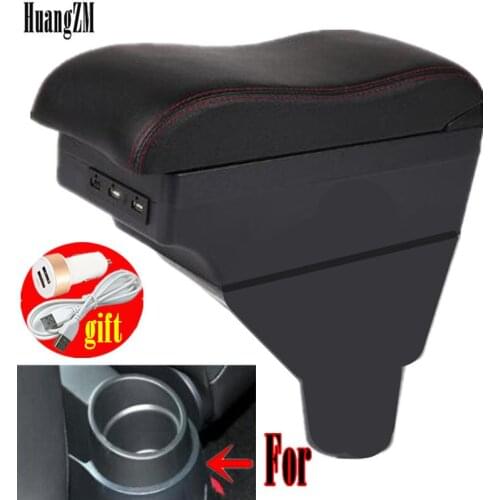For Seat ibiza armrest box central Store content Storage box with cup holder ashtray products