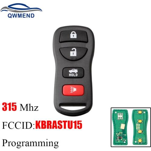 BHKEY 4Buttons Remote Car key For Nissan Armada 2005-2015 315Mhz For Nissan Altima Maxima 2004-2006 For Nissan KBRASTU15 keys